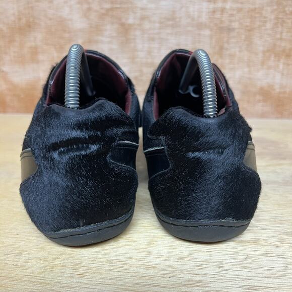 Valentino Garavani Dual Strap Fur Shoes Men Size 9 US, 42 EU Black Leather Italy main image 5